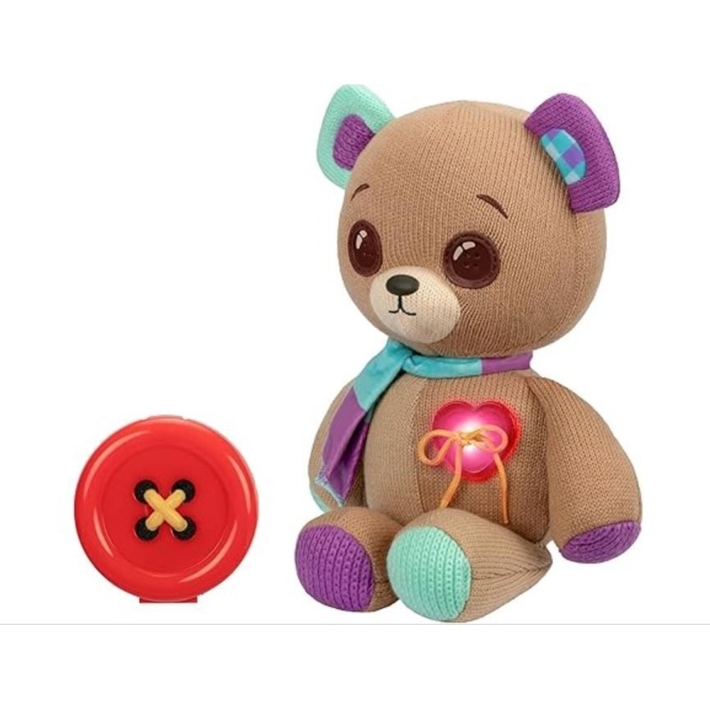 Interactive 14" Plush Magical Expressive Button Eyes Happy, Sad, Winks & Blinks - Picture 8 of 8